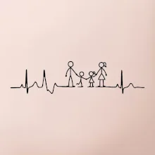 EKG rodina - kluk holka