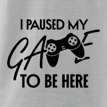I paused my game to be here