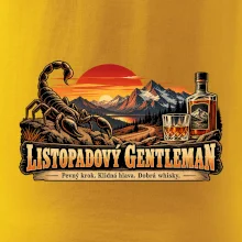 Listopadový gentleman whisky a horský západ slunce
