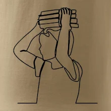 Student a kniha jedním tahem