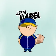 Jsem ďábel doručovatel modro žlutý