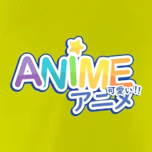 Anime nápis duhový