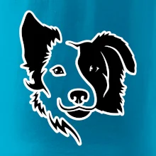 Border kólie obrys hlavy