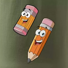 Parové triko - Tužka a guma