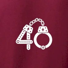 Narozeninové tričko pro policajta - pouta 40