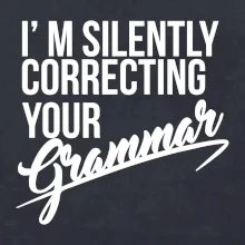 Correcting grammar