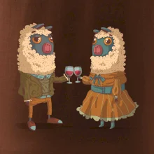 Alpaky s vínem pár