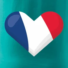 Francouzská vlajka srdce