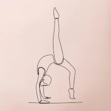 Gymnastika na rukou jedním tahem