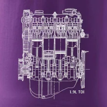 Motor Škoda/ VW 1.9L  TDI ze předu