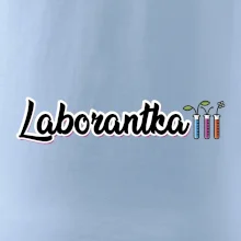 Laborantka a zkumavky