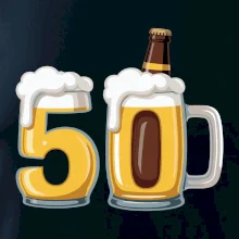 Padesátka v pivu s lahváčem