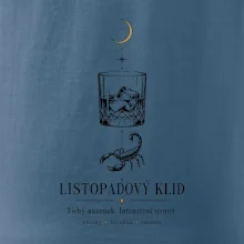 Listopadový klid whisky a štír linková kresba