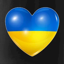 Ukrajina srdce vlajka