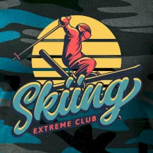 Skiing winter extreme cup