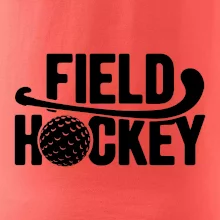 Field hockey míček a nápis