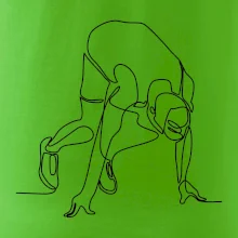 Běžec na startu jedním tahem