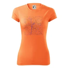 Praha - Mapa s vodními toky