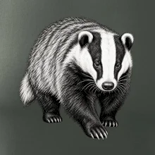 Zvířata Jizerských hor- Jezevec lesní