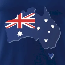 Austrálie - vlajka mapa