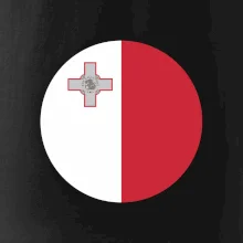 Vlajka Malta kulatá na prso