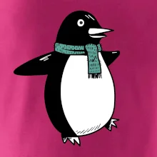 Tučňák se zelenou šálou