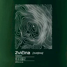 Zvičina - vrstevnice v obdélníku