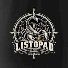 Listopadový štír v kompasu s whisky