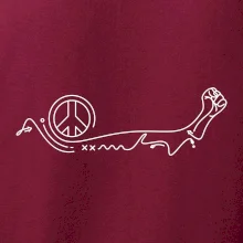 Pěst a symbol míru