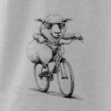 Ovce s brýlemi na kole