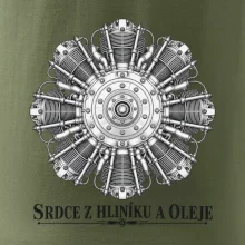 Srdce z hliníku a oleje