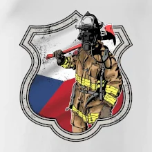 Hasič erb - Česká vlajka