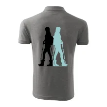 Nordic walking figury - žena