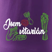 Jsem vitarián - nápis