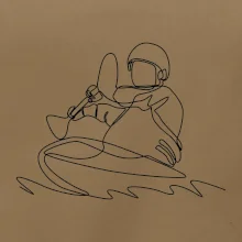 Kajak na vodě jedním tahem