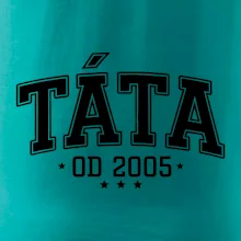 Táta od roku - sportovní nápis (váš ročník)