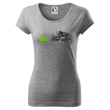 Kombajnista zelená a žlutá