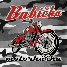 Babička motorkářka