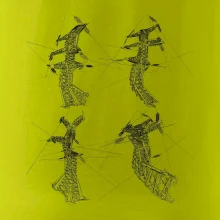 Zkroucený stožár vysokého vedení