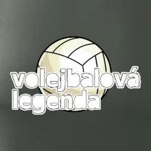 Volejbalová legenda - bílé písmo