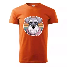 Knírač - fenka a květiny