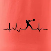 EKG hod kladivem muž