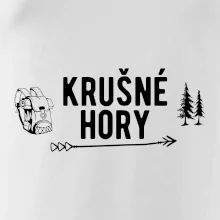 Krušné hory nápis