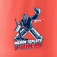 Hokejový teploměr pukem