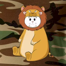 Kočka v převleku lva