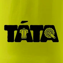 Táta nápis - cyklista