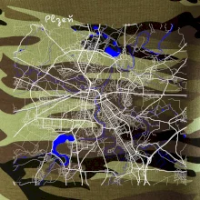 Plzeň mapa s vodními toky