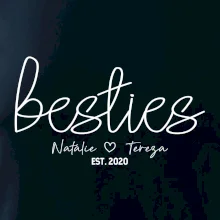 Párové mikiny - Besties Jména a rok