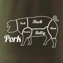 Prase nákres rozřezání