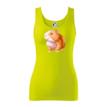 Morče - kreslené, bílo oranžové